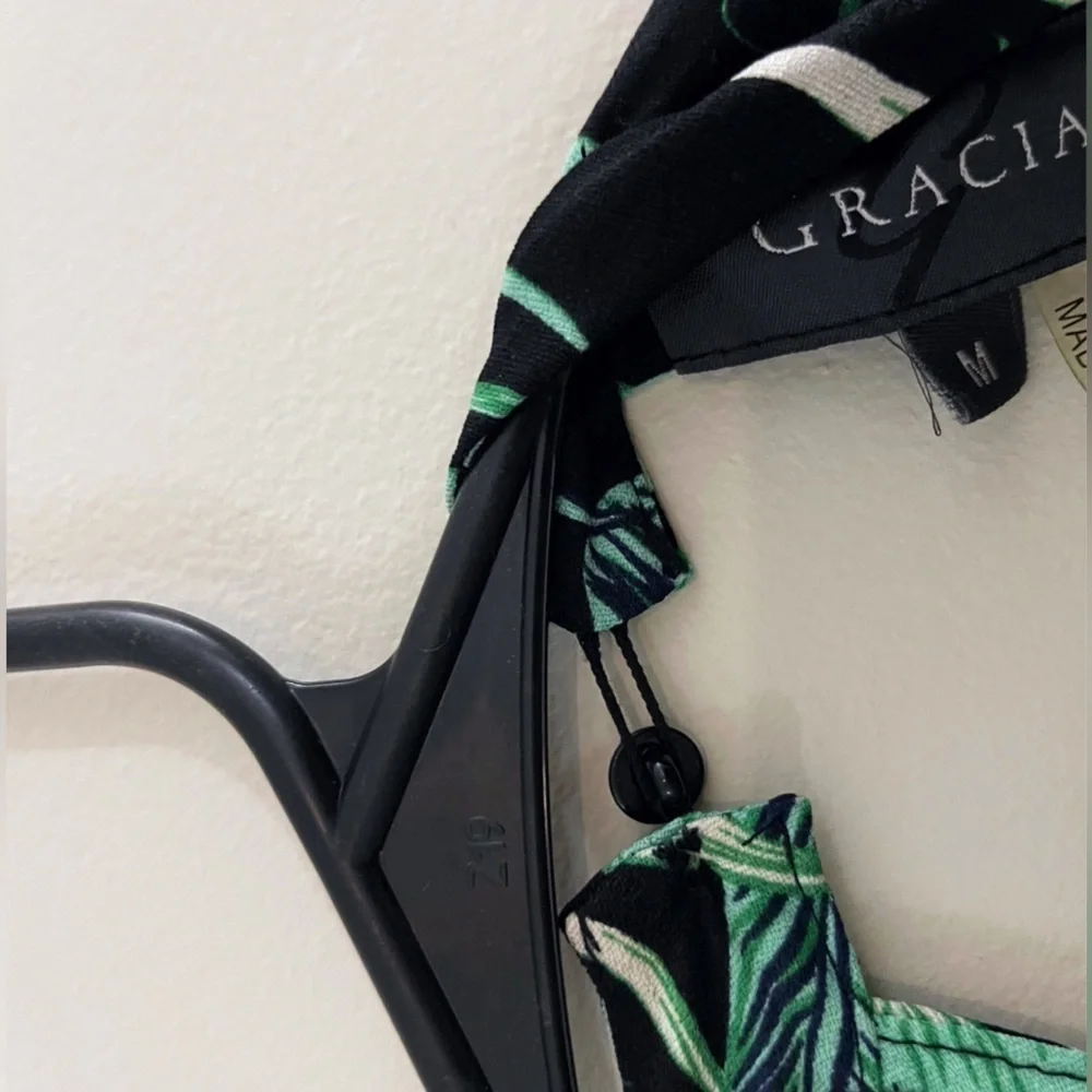 Gracia open back tie blouse boho chic coastal flowy vacation  festival spring - Picture 3 of 5
